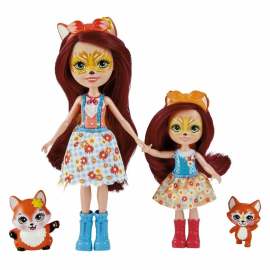 Mattel Enchantimals bábika felicity líšková a sestrička
