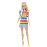 Mattel Barbie Modelka - prúžkované šaty s volánom - cena, porovnanie