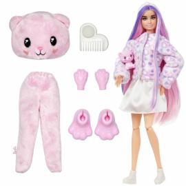 Mattel Barbie Cutie reveal barbie Ružový macík HKR02 pastelová edícia