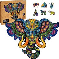 Puzzler Puzzle drevené, farebné - Posvätný Slon - cena, porovnanie