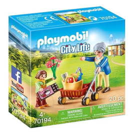 Playmobil Babička s chodítkom , Život v meste