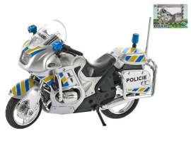 Mikro Motorka policajná 12cm kov na voľný chod