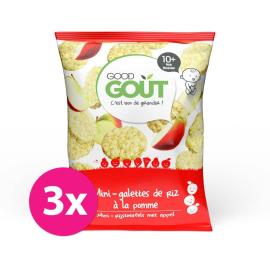 Good Gout BIO Mini rýžové koláčky s jablky 3x40g