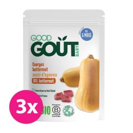 Good Gout BIO Máslová dýně s jehněčím masem 3x190g