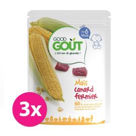 Good Gout BIO Kukuřice s kachním masem 3x190g