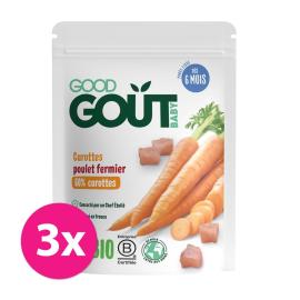 Good Gout BIO Mrkev s farmářským kuřátkem 3x190g