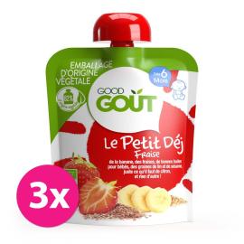 Good Gout BIO Jahodová snídaně 3x70g