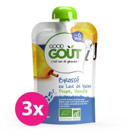 Good Gout BIO Jogurt, hruška a vanilka 3x90g