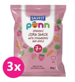 Salvest Põnn BIO Chrumky jahodové 3x20g