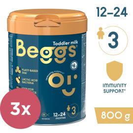 Beggs 3 Mlieko batoľacie 3x800g