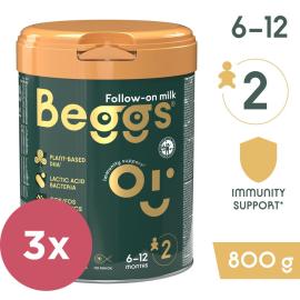 Beggs 2 Mlieko pokračovacie 3x800g