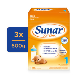 Hero Sunar Complex 1 Mlieko počiatočné 3x600g