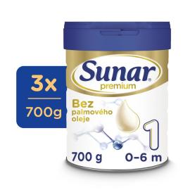 Hero Sunar Premium 1 Mlieko počiatočné 3x700g