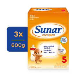 Hero Sunar Complex 5 Mlieko dojčenské 3x600g