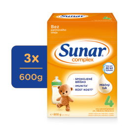 Hero Sunar Complex 4 Mlieko dojčenské 3x600g