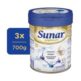 Hero Sunar Premium 3 Mlieko batoľacie 3x700g