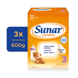 Hero Sunar Complex 3 Mlieko batoľacie 3x600g