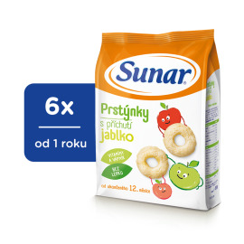 Hero Sunar Krúžky jablkové detský snack 6x50g