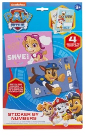 Mikro Paw Patrol sada nálepiek lepenie podľa čísel