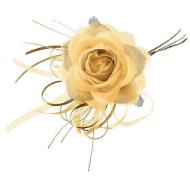 MagicHome Umelý kvet ruža zlatá, 6ks - cena, porovnanie