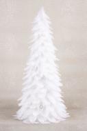 MagicHome Dekorácia Vianoce, Stromček z páperia, biely, 22x46 cm - cena, porovnanie
