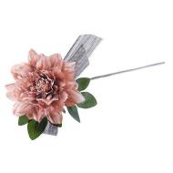 MagicHome Kvet pivónia, so stuhou, marhuľová, stonka, bal. 6 ks - cena, porovnanie