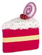 MagicHome Dekorácia Candy Line, koláčik, ružový, 13x9x15 cm, závesný - cena, porovnanie