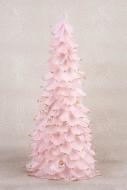 MagicHome Dekorácia Vianoce, Stromček z páperia, ružový, 22x46 cm - cena, porovnanie