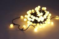MagicHome Reťaz Vianoce Cherry Balls, 100 LED teplá biela, IP44, 8 funkcií, L-9,90 m - cena, porovnanie