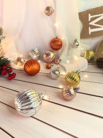 MagicHome Reťaz Vianoce Ball, 20 LED teplá biela, s guľami, 2xAA