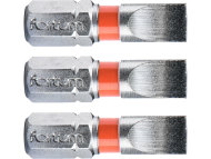 Fortum Bit plochý 3ks, 6x25mm, S2 4741106 - cena, porovnanie