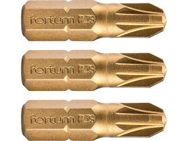 Fortum Bit krížový 3ks, PZ 3x25mm, S2 4741373