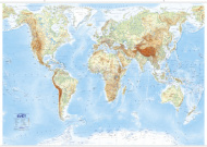 Svět státy a reliéf, nástěnná mapa - cena, porovnanie