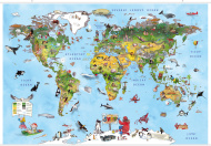 Ilustrovaná mapa světa pro malé cestovatele - cena, porovnanie