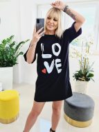 Fashionweek Tričkové šaty s potlačou Mad-love - cena, porovnanie