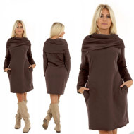 Fashionweek Pohodlné teplákové šaty s vreckami MF835 - cena, porovnanie