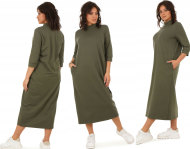 Fashionweek Pohodlné teplákové šaty oversized MF634 - cena, porovnanie