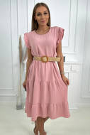 Fashionweek Talianske šaty s volánikmi s ozdobným pásikom K5997 - cena, porovnanie
