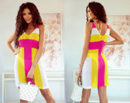 Fashionweek Prelamované Letné mini plážové šaty JK-DONA - cena, porovnanie