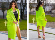 Fashionweek Dlhý teplý pletený kabát FRODO - cena, porovnanie