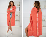 Fashionweek Dámsky dlhý sveter pletený kabát LOVE PEACE - cena, porovnanie