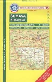 KČT 15 Šumava,Klatovsko - cyklomapa