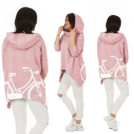 Fashionweek Oversized bavlnená mikina BIKE MF836