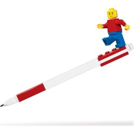 Lego Gelové pero s minifigurkou, červené
