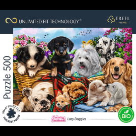 Trefl Prime puzzle 500 UFT - Leniví psíkovia