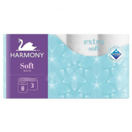 Harmony Toaletný papier 3-vrstvový Soft 8ks
