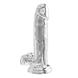 Toy Joy Get Real Clear Dildo with Balls 7 Inch