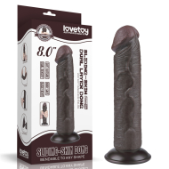 Lovetoy Sliding Skin Dual Layer Dong 8" - cena, porovnanie