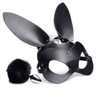 Tailz Bunny Tail Anal Plug and Mask Set - cena, porovnanie