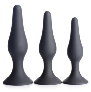 Master Series Triple Spire Tapered Silicone Anal Trainer Set - cena, porovnanie